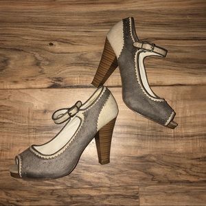 Vintage Open Toe Heels